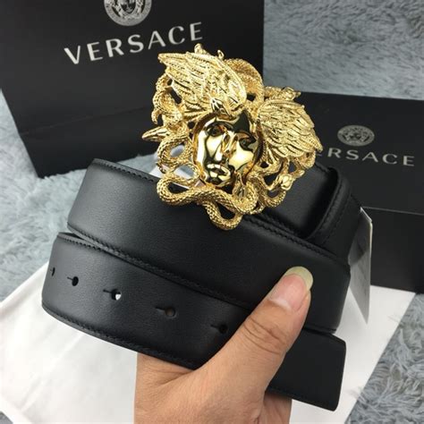 versace medusa greca leather belt|versace medusa snake wings belt.